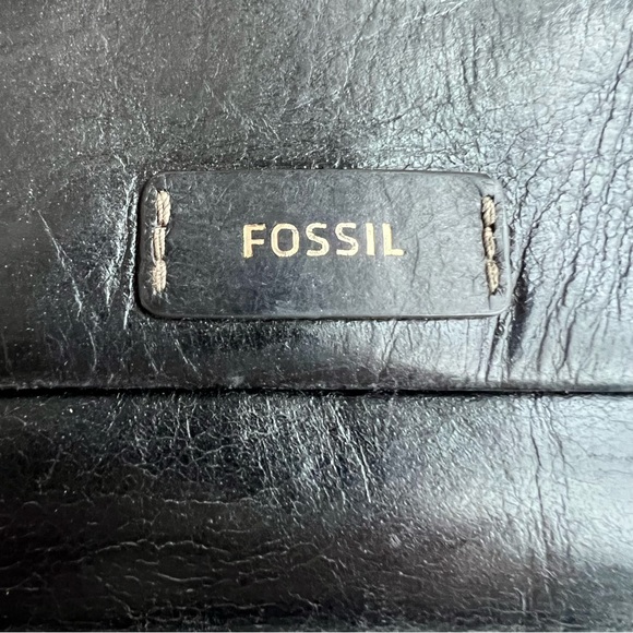 Fossil Wallet Ellis Multifunctional Black Leather - Picture 13 of 14